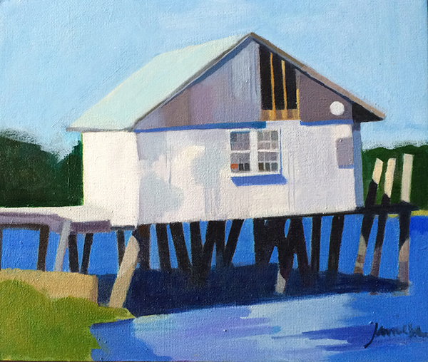 painting of Fisherman's Hut